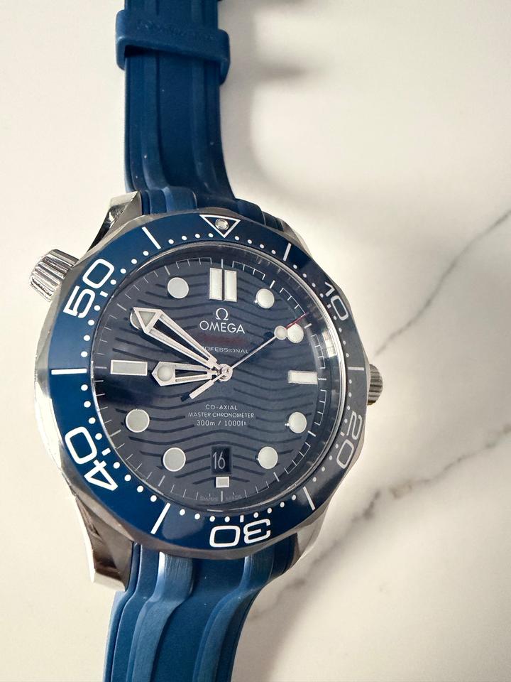Omega Seamaster Diver 300M 42mm Stainless Steel Blue Wave Dial