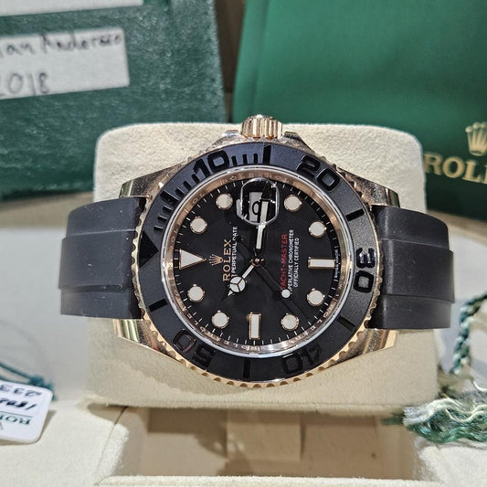Rolex Yacht-Master 40 16628 18K Yellow Gold White Dial