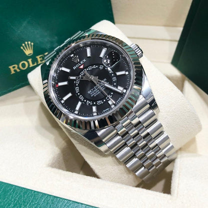 Rolex Sky-Dweller 326934 Black Index Dial Jubilee Bracelet