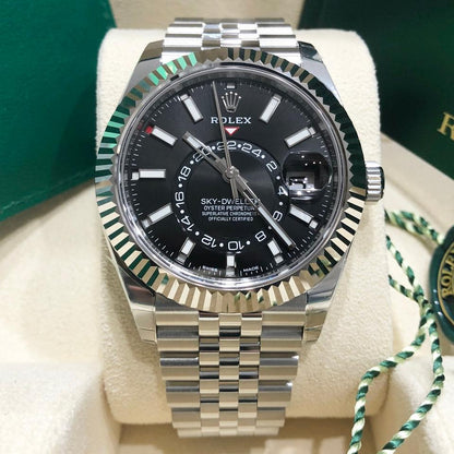 Rolex Sky-Dweller 326934 Black Index Dial Jubilee Bracelet