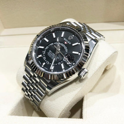 Rolex Sky-Dweller 326934 Black Index Dial Jubilee Bracelet