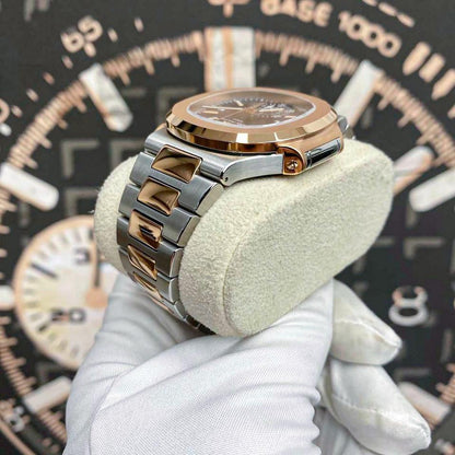 Patek Philippe Nautilus Chronograph 5980/1AR 40mm Blue Dial Two-Tone
