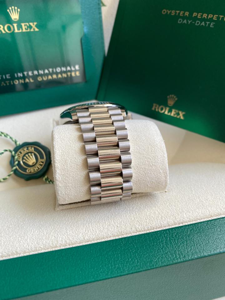 Rolex Day-Date 40 228239 18K White Gold White Roman Numeral Dial