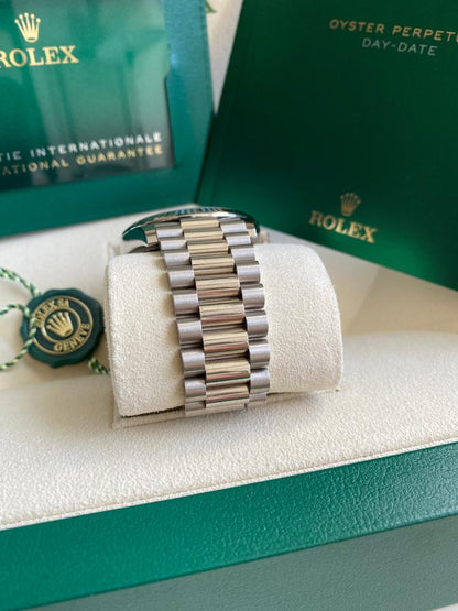 Rolex Day-Date 40 228239 18K White Gold White Roman Numeral Dial