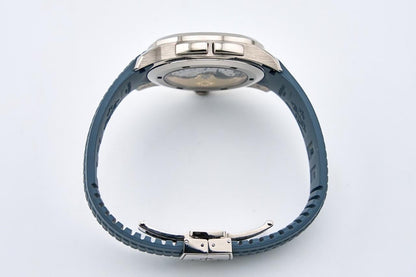 Patek Philippe Aquanaut Travel Time 5164G 40.8mm White Gold Blue Dial