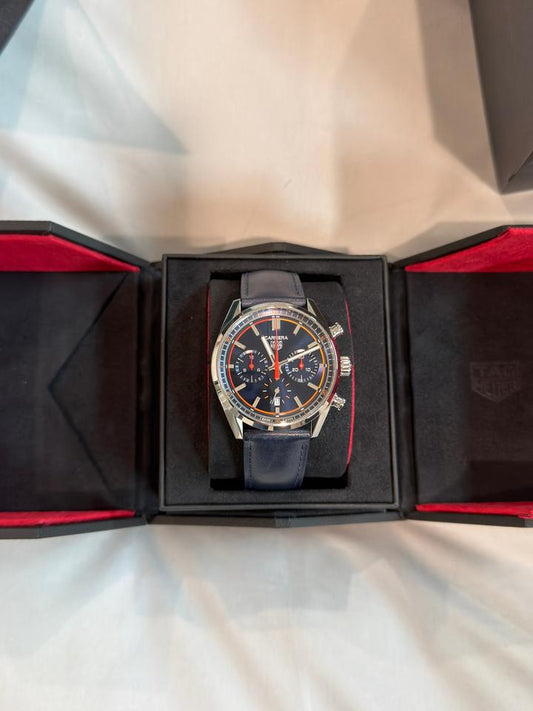 TAG Heuer Carrera Chronograph 39mm Blue Dial Stainless Steel