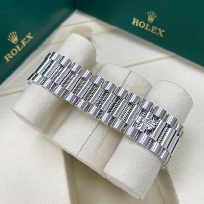 Rolex Day-Date 40 228236 Platinum Ice Blue Roman Numeral Dial