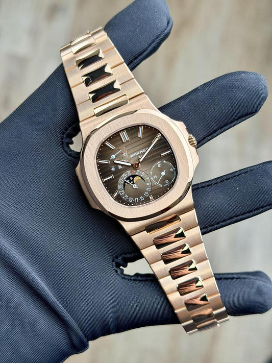 Patek Philippe Nautilus 5712/1R 18K Rose Gold Brown Dial