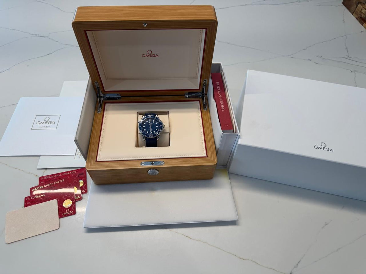 Omega Seamaster Diver 300M 42mm Stainless Steel Blue Wave Dial