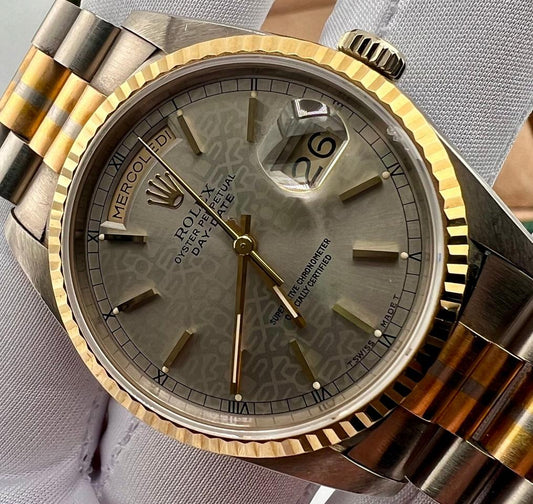 Rolex Day-Date 36 18239B Tridor Silver Jubilee Dial