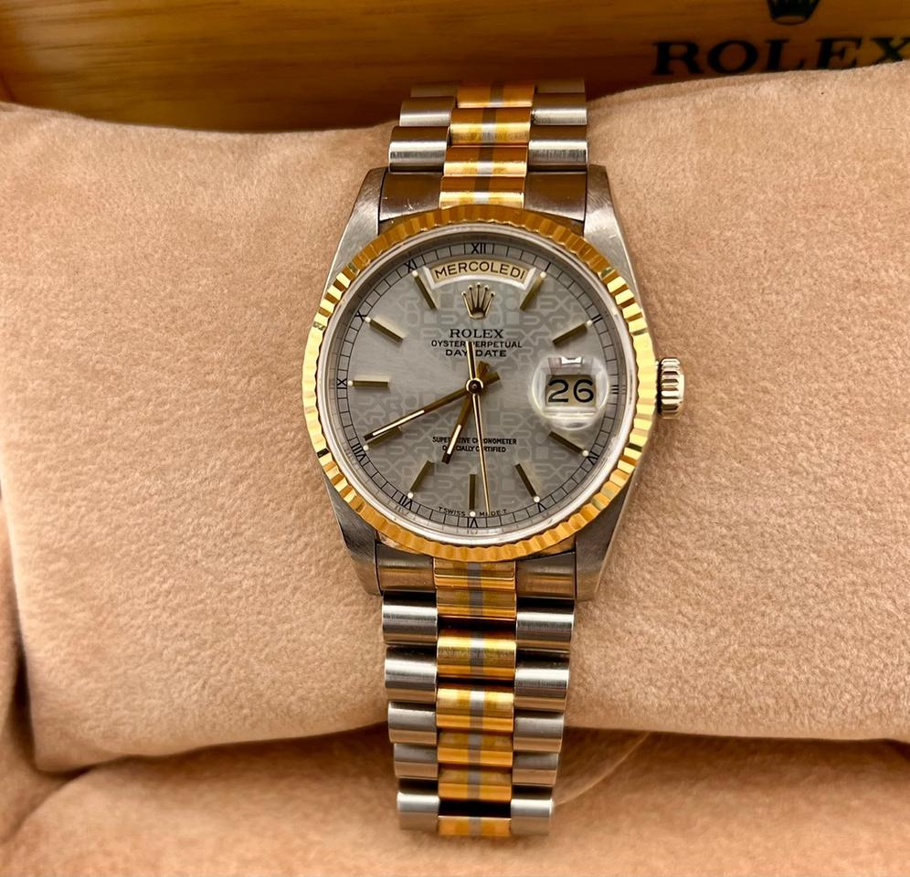 Rolex Day-Date 36 18239B Tridor Silver Jubilee Dial