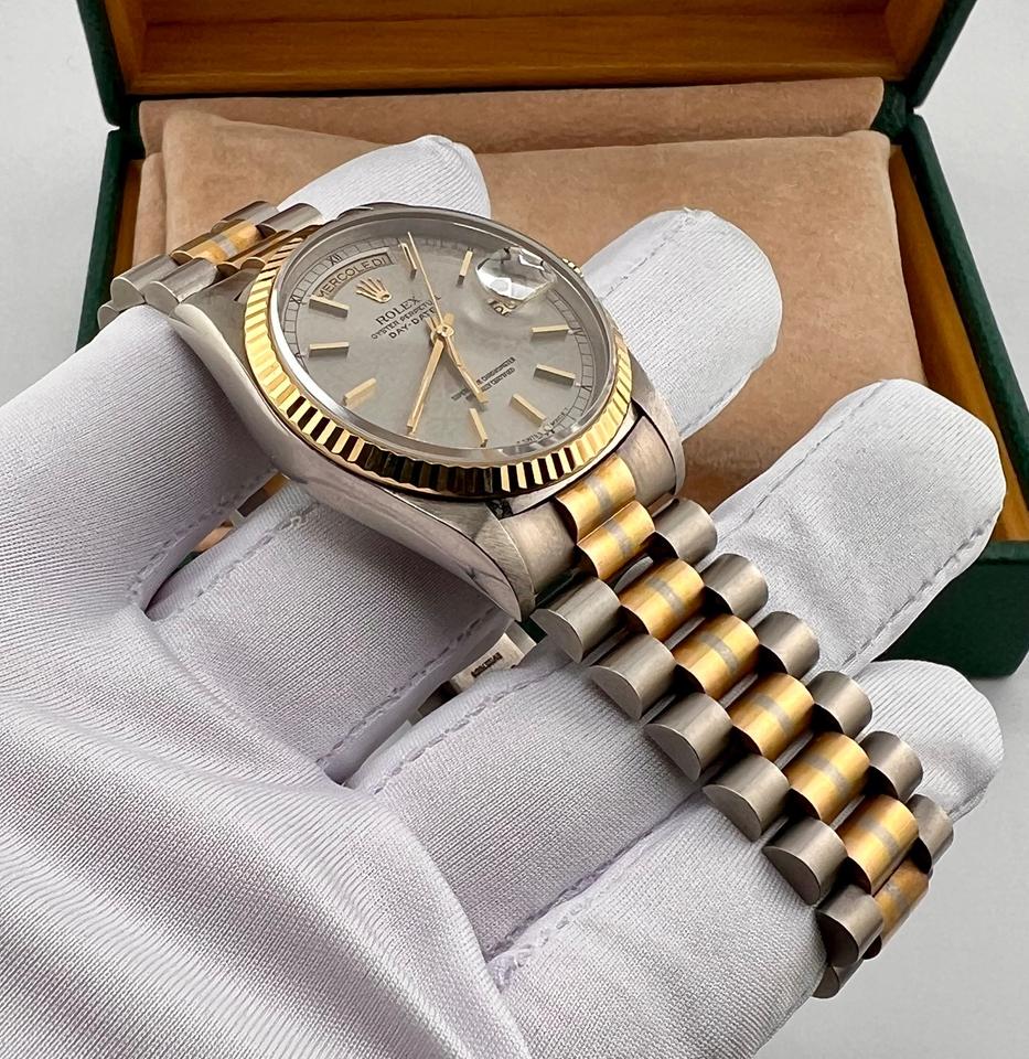 Rolex Day-Date 36 18239B Tridor Silver Jubilee Dial