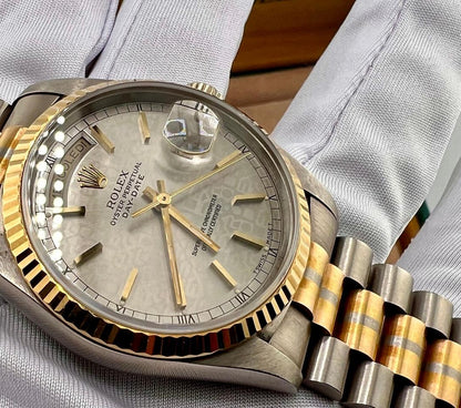 Rolex Day-Date 36 18239B Tridor Silver Jubilee Dial