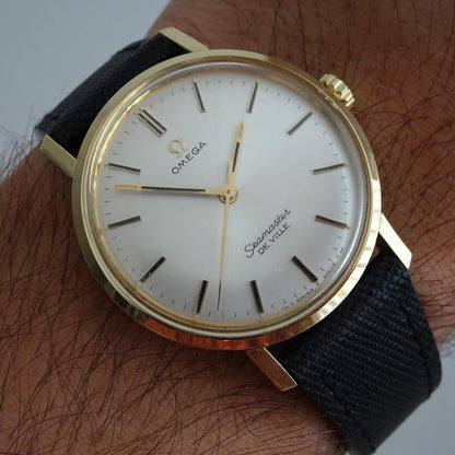 Omega Seamaster DeVille Vintage Ref. 135.020 18K Gold Onyx Dial
