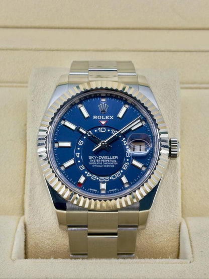 Rolex Sky-Dweller 326934 Blue Dial Oyster Bracelet