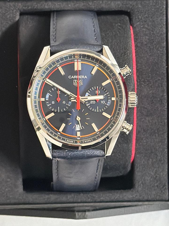TAG Heuer Carrera Chronograph 39mm Blue Dial Stainless Steel