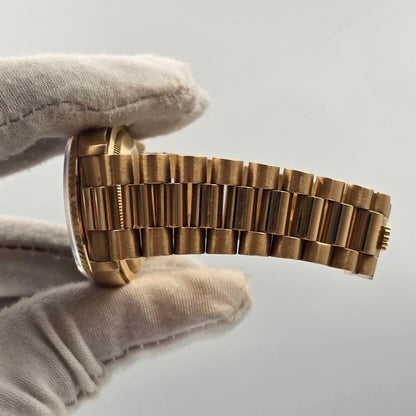Rolex Day-Date 36 18K Yellow Gold Champagne Diamond Dial