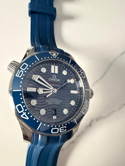 Omega Seamaster Diver 300M 42mm Stainless Steel Blue Wave Dial