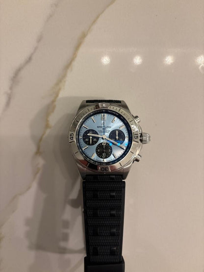 Breitling Chronomat B01 42 PB0134101C1S2 Blue Dial Platinum Bezel