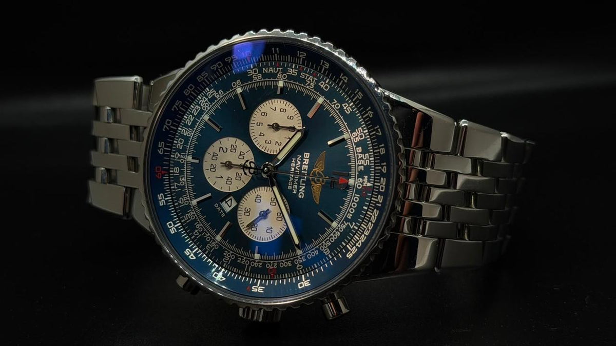 Breitling Navitimer Heritage A35350 43mm Blue Dial Stainless Steel