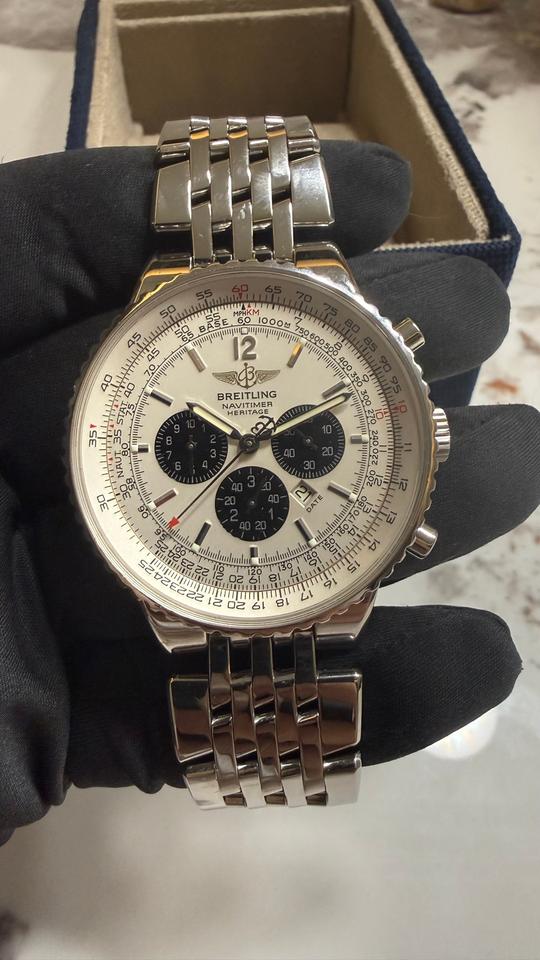 Breitling Navitimer Heritage A35350 43mm White Dial Chronograph