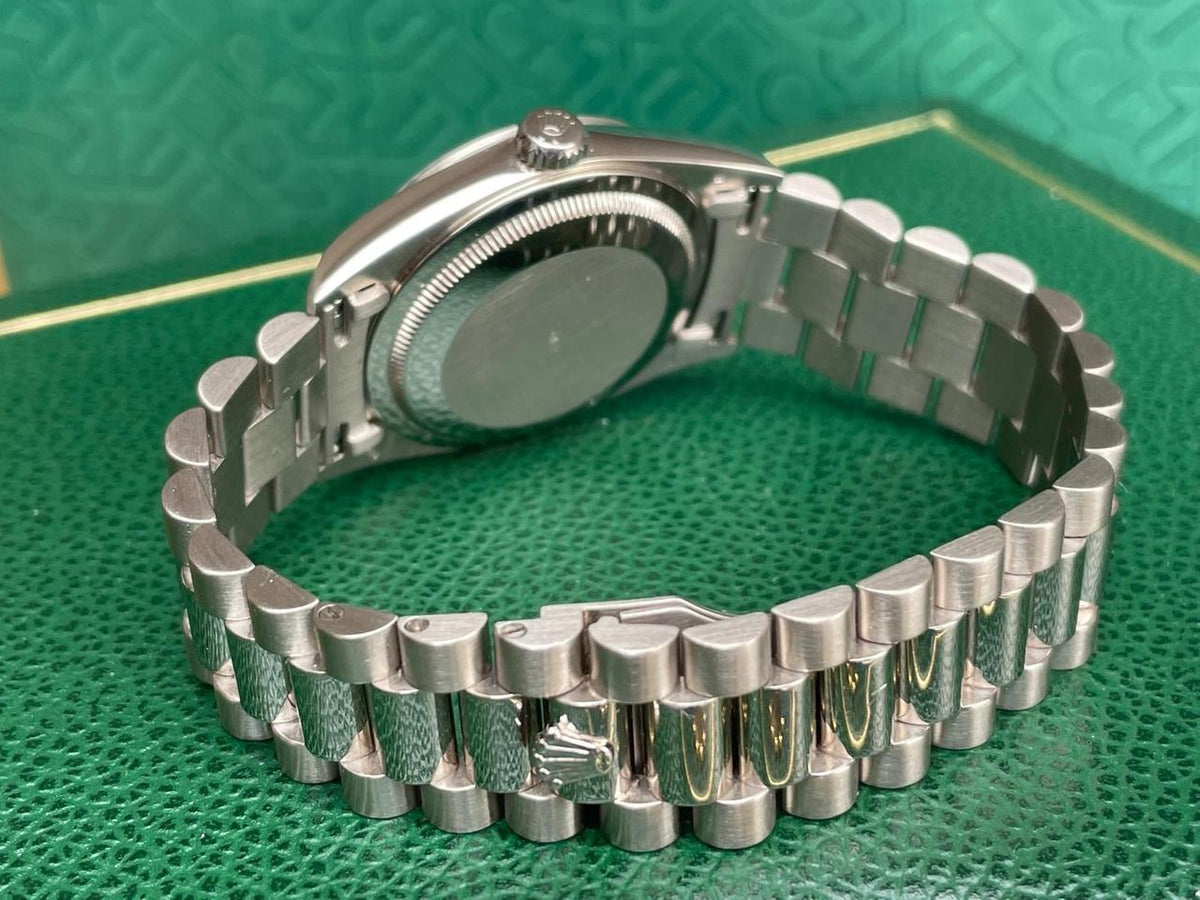 Rolex Day-Date 36 18239 18K White Gold Diamond Dial Full Set