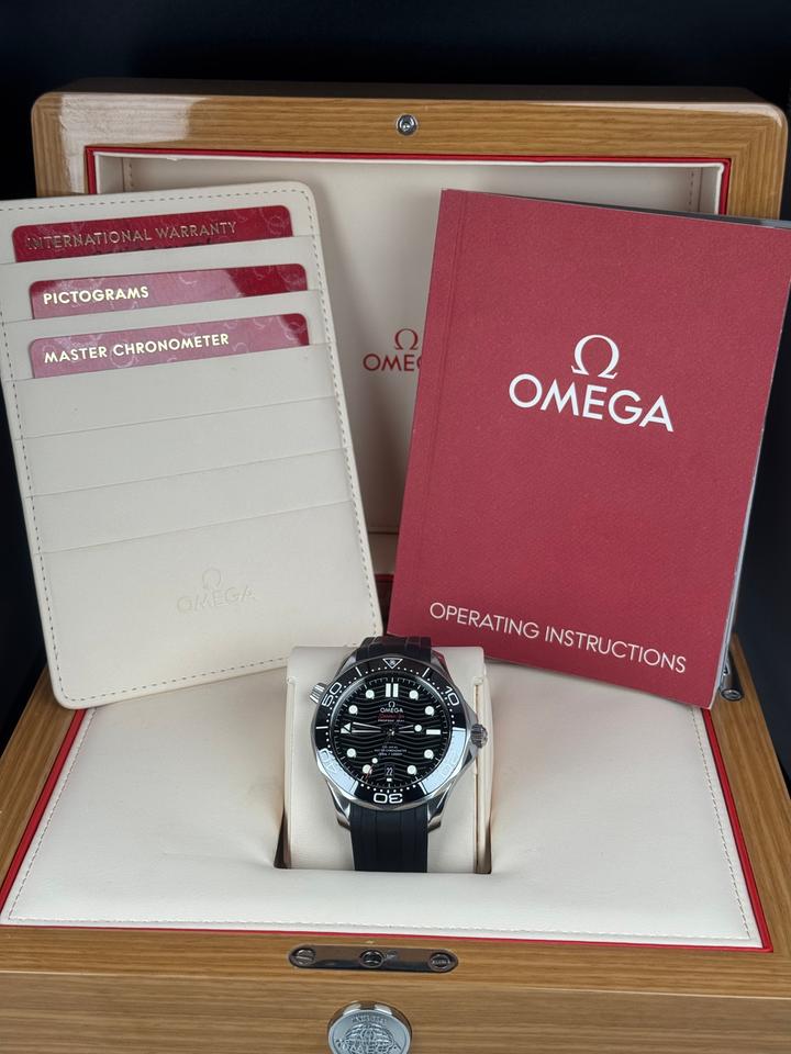 Omega Seamaster Diver 300M 210.32.42.20.01.001 Black Ceramic Wave Dial