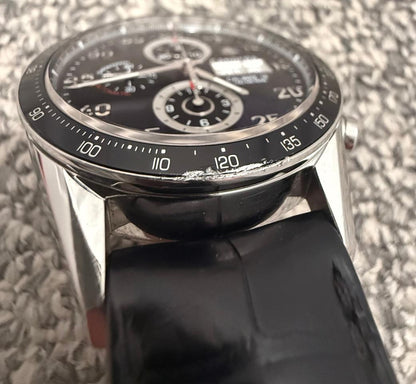 TAG Heuer Carrera Chronograph 41mm Black Dial Stainless Steel