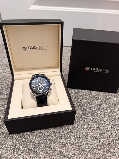 TAG Heuer Carrera Chronograph 41mm Black Dial Stainless Steel
