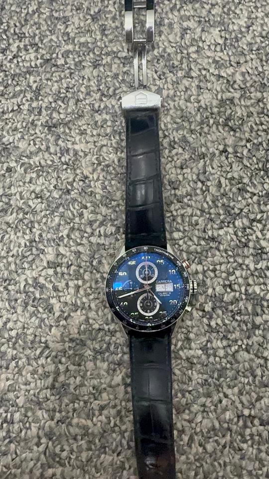 TAG Heuer Carrera Chronograph 41mm Black Dial Stainless Steel