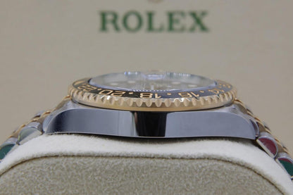 Rolex GMT-Master II 40mm Two-Tone Yellow Gold Black Dial Jubilee