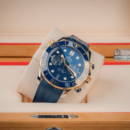 Omega Seamaster Diver 300M 42mm Two-Tone Blue Wave Dial