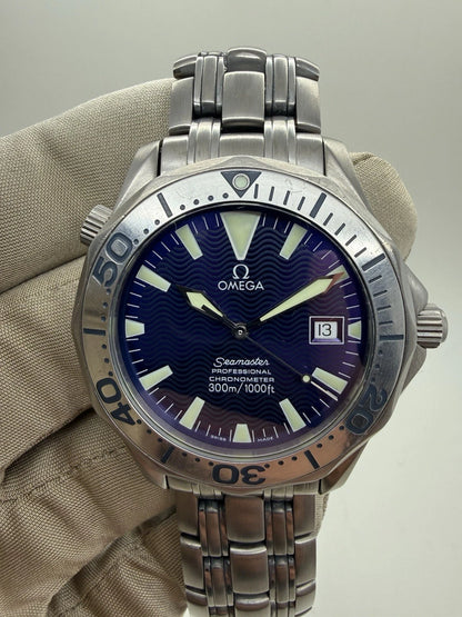 Omega Seamaster Professional 2231.80 Titanium 41mm Purple Blue Dial