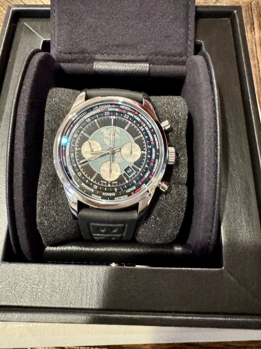 Breitling Transocean Chronograph AB0610 43mm Black Dial Automatic