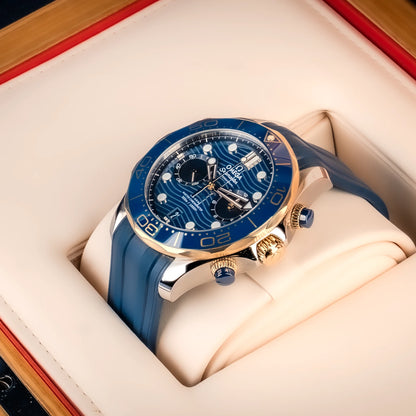 Omega Seamaster Diver 300M 42mm Two-Tone Blue Wave Dial