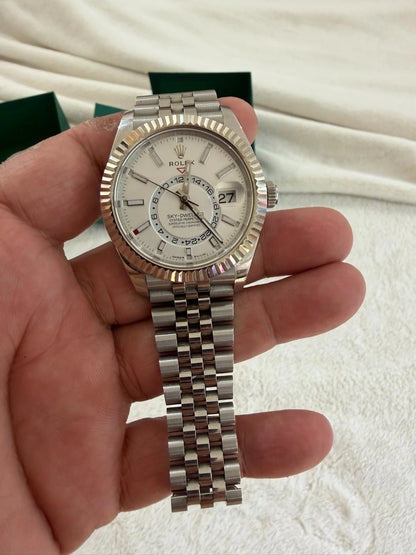 Rolex Sky-Dweller 326934 White Dial Jubilee Bracelet
