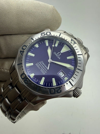 Omega Seamaster Professional 2231.80 Titanium 41mm Purple Blue Dial