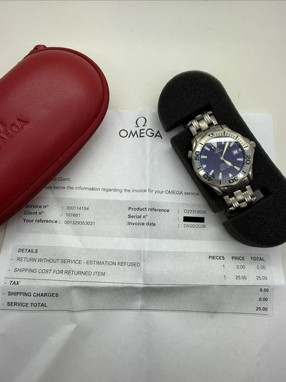 Omega Seamaster Professional 2231.80 Titanium 41mm Purple Blue Dial