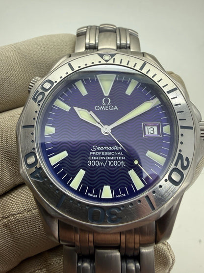 Omega Seamaster Professional 2231.80 Titanium 41mm Purple Blue Dial