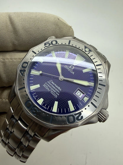 Omega Seamaster Professional 2231.80 Titanium 41mm Purple Blue Dial