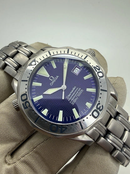 Omega Seamaster Professional 2231.80 Titanium 41mm Purple Blue Dial
