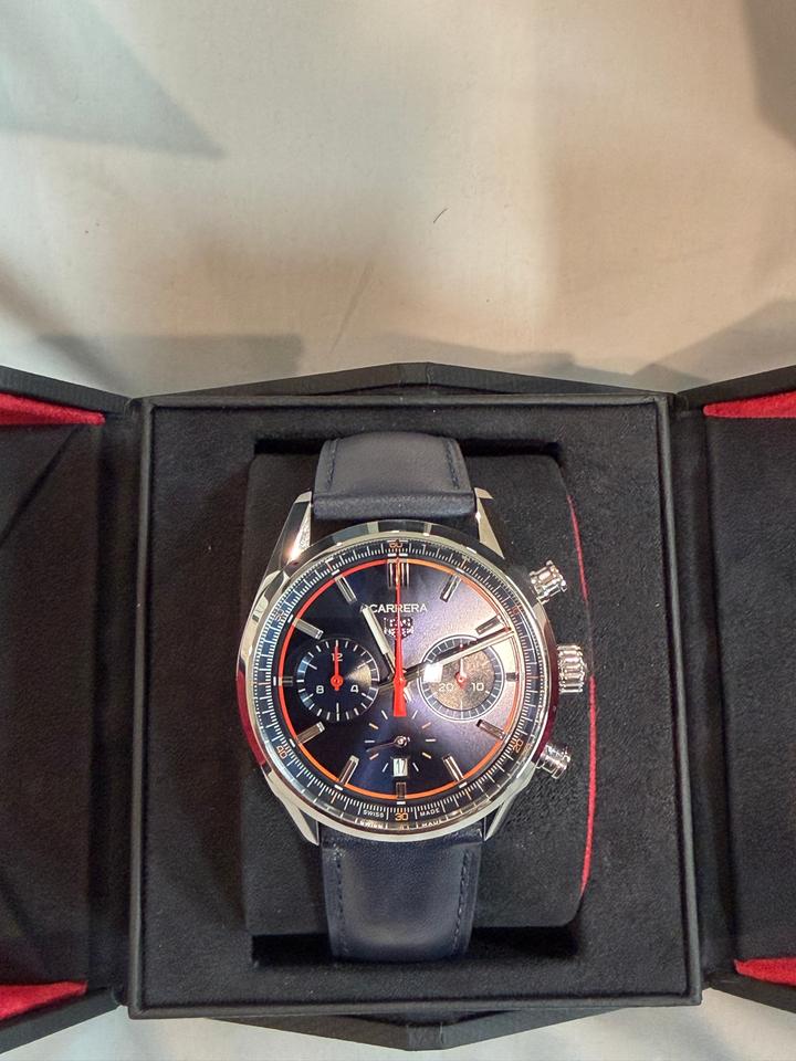 TAG Heuer Carrera Chronograph 39mm Blue Dial Stainless Steel