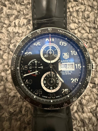 TAG Heuer Carrera Chronograph 41mm Black Dial Stainless Steel