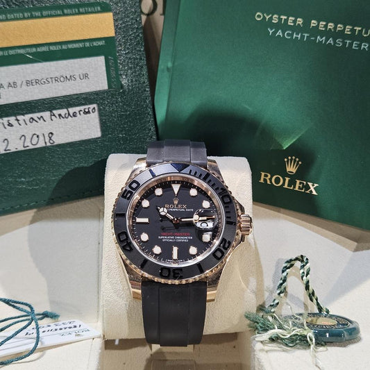 Rolex Yacht-Master 40 16628 18K Yellow Gold White Dial