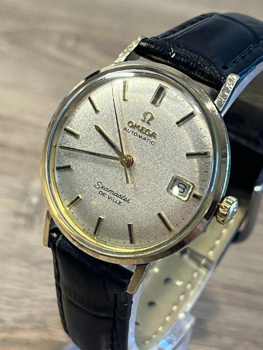 Omega Seamaster DeVille 166.020 34mm Gold & Steel Stardust Dial