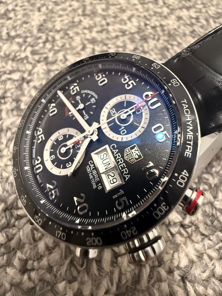 TAG Heuer Carrera Chronograph 41mm Black Dial Stainless Steel