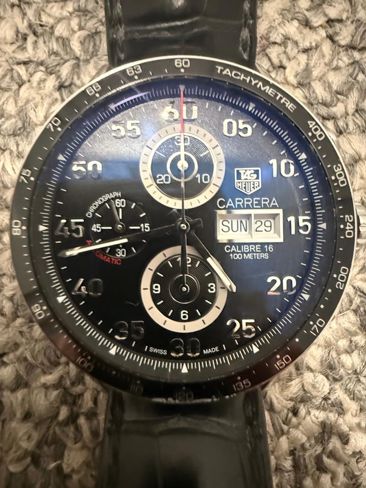 TAG Heuer Carrera Chronograph 41mm Black Dial Stainless Steel