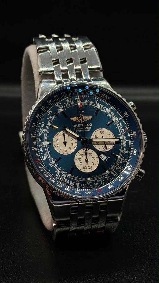 Breitling Navitimer Heritage A35350 43mm Blue Dial Stainless Steel