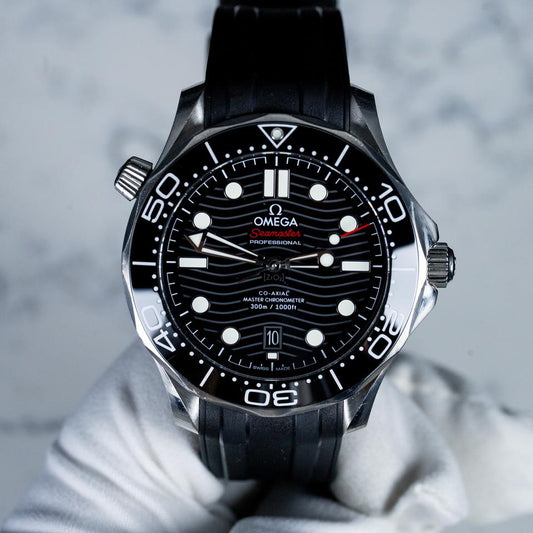 Omega Seamaster Diver 300M 210.32.42.20.01.001 Black Ceramic Wave Dial